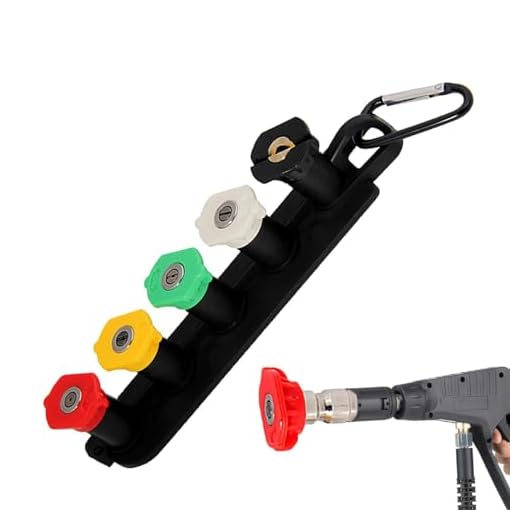 Suporte para bico de lavadora de alta pressão - Pontas e acessórios para bicos de lavadora elétrica em vários graus,Pontas da arruela da pressão de cinco cores, arruela de alta pressão do Aferzov