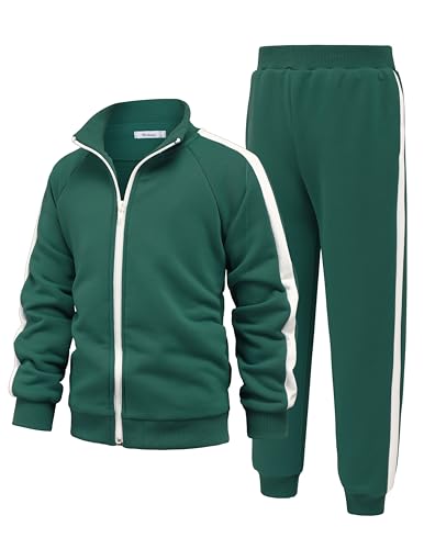 Arshiner Boys Active Tracksuits Set Full Zip Jacket 2-Piece