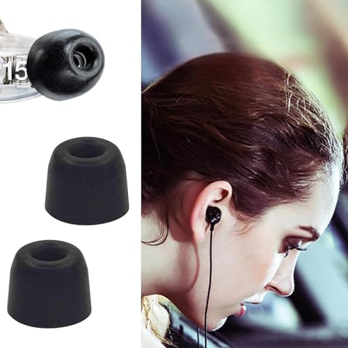 BLOOPIC 低反発 イヤホンパッド 記憶イヤパッド 6個入り3ペア 適用Shure 対応モデル SE110 SE115 SE210 SE215 SE310 SE315 SE420 SE425 SE530 SE535 イヤホンパッド イヤホン替えチップ 遮音 快適 サイズ10.6*10.5mm 内径は3mm（S）