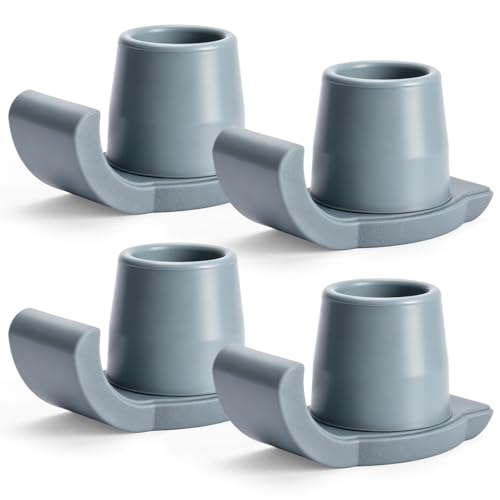 4 Pack Walker Skis Glides for Folding Walkers Universal Walker Accessories for Senior Folding Mobility Aids Heavy Duty Replacement Walkers Tips Smooth Glide on All Surfaces