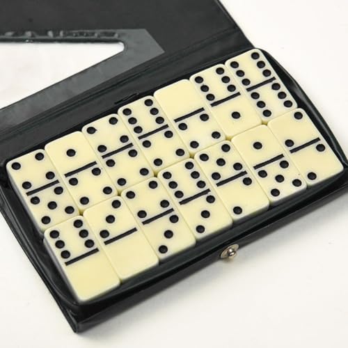 Juego de Domino clásico 28 piezas con estuche portátil miniatura 2