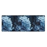 Profitez d'un confort et d'une précision ultimes avec le tapis de souris extra large WZYWHJ motif forêt La Reine des Neiges mesurant 30,5 x 80 cm. Fabriqué à partir de tissu 100 % polyester, ce tapis de souris dispose d'un coussinet en caoutchouc de 3 mm au fond pour une forte adhérence et durabilité.