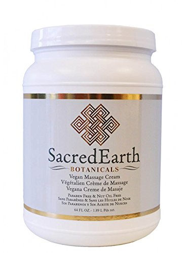 Vegan Massage Cream (½ Gallon) - Unscented, Water Dispersible, Nut Oil Free, Gluten Free And Contains Only Certified Organic Oils And Extracts. #TOP20