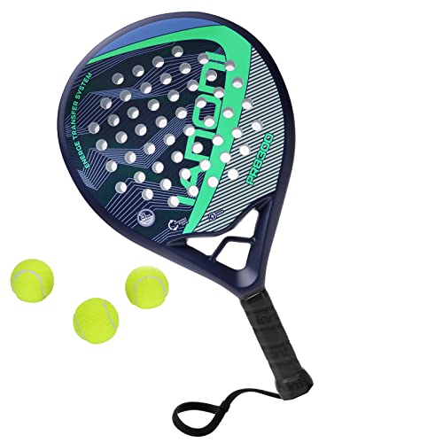 Image of IANONI Padel Racket Carbon Fiber Surface with EVA Memory Flex Foam Core Padel Tennis Racquets Paddle Tennis Racket