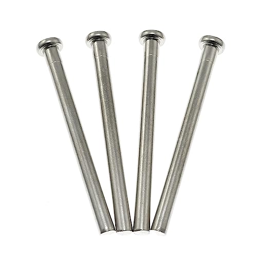 Door Hinge Pin Maxmoral 4pcs 4" Hinge Pins for Interior Door Security Replacement, Silver by Maxmoral - Used condition - US$5.87