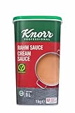 Knorr Professional Rahm Sauce 1 kg – Ergibt ca. 9 L – Cremige Rahmsauce – Vegetarisch – Gastronomie Qualität – 1er 2er 6er Vorratspack + minafood Notizblock (1)