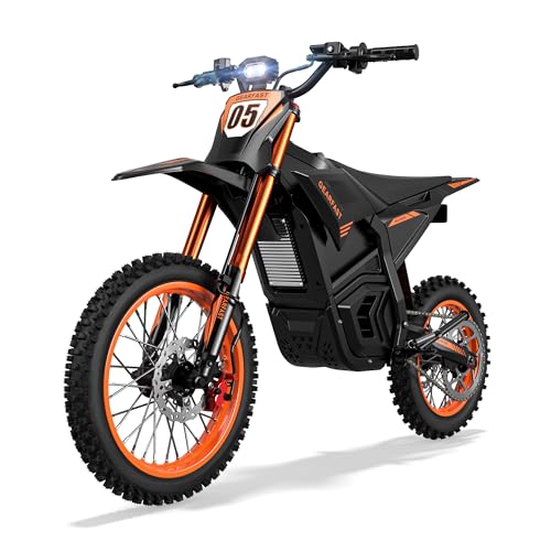 RKJ Electric Dirt Bike for Adults & Teens, 14"/12" Fat
