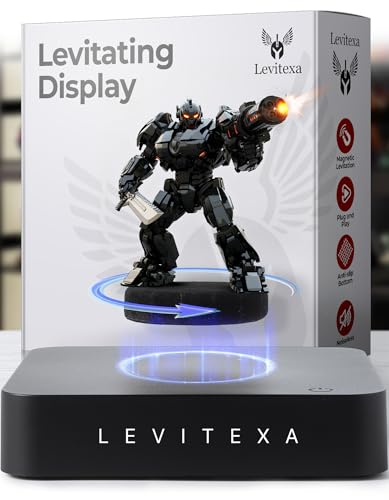 Levitexa Nimbus Levitating Display - Floating Display, Levitating Display Stand, Levitating Decor, Magnetic Display, Magnetic Levitation for Figures and Toys Square Base