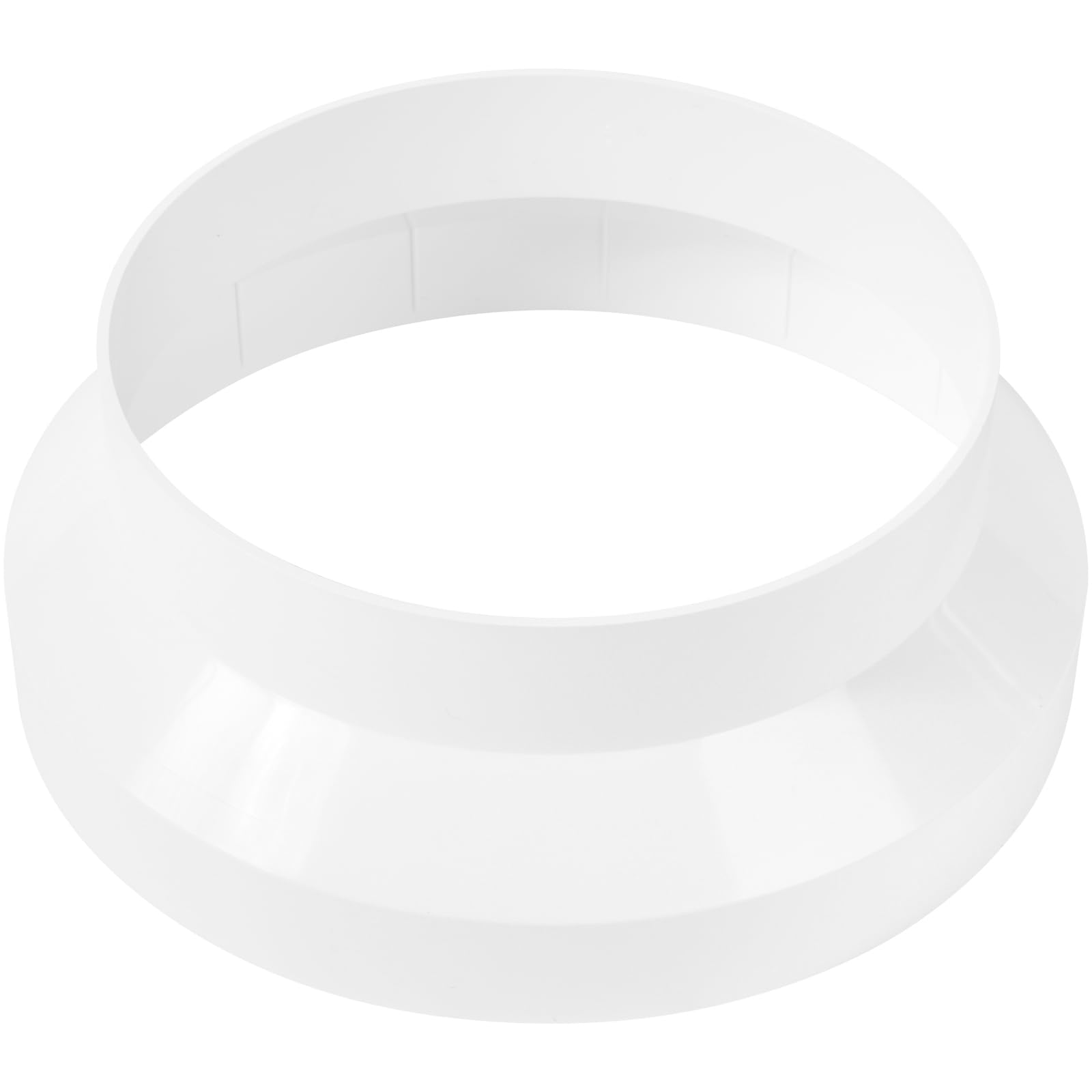 5 to 6 Inch Duct Adapter - Round Duct Fitting Pipe Increaser/Reducer PVC DWV (Drain, Waste and Vent) Coupling Plastic, White