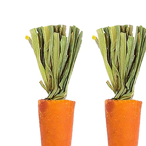 Moxic 3X Hamste Chew Toys Teeth Care Natural Pet Teeth Grinding Toys for Squirrels Carrots