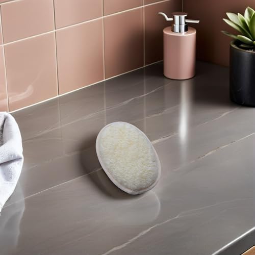 Healeved 4 Sztuki Szt Naturalnych Gąbek Loofah Do Kąpieli Eksfoliujący Peeling Do Ciała i Twarzy Trwałe i Szybkoschnące Myjki Oczyszczanie i Masaż Skóry dla Kobiet i Mężczyzn