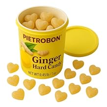 Ginger Hard Candy Drops Jar 7oz Sweets & Snacks, Classic Hard Candy