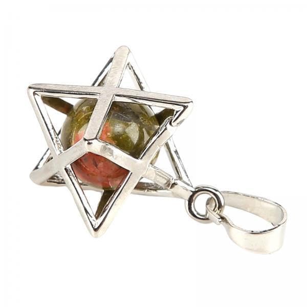 5xhexagram pendant decors collectibles fashion pendant charm for business work green