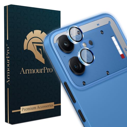Image of ArmourPro Camera Rings Tempered Glass for Nothing Phone (4b), Tough HD Individual Aluminum Alloy Rings 9H Camera Cover, Scratch-Resistant,Camera Lens Protection| Blue, 1 Pack