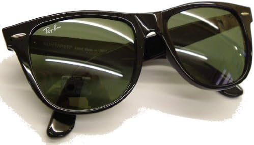 Ray-Ban RB 2140 901-58 54 Wayfarer, montatura in plastica, colore: nero,  con lenti da sole polarizzate, colore: verde : Amazon.it: Abbigliamento