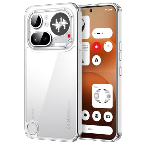 Image of JETech Cover Case for Nothing Phone 4a Pro, Clear Shockproof Bumper Cover, Anti-Scratch Hard Back, Non-Yellowing, Durable Transparent TPU for Drop Protection (Clear)
