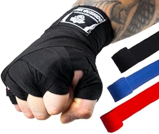 DBX BUSHIDO SPORT Bandaże bokserskie 4 m lub 2 m  bawełniane bandaże bokserskie dla mężczyzn  elastyczne bandaże bokserskie dla mężczyzn z mocnym zapięciem na rzepy  bandaż bokserski do sportów