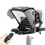 Pafieo S1 Teleprompter Movil Compatible con iPhone iPad Mini, Teleprompter para Cámaras Ligeras, Teleprompter Remoto para Entrevista de Transmisión en Vivo