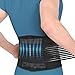 Cotill Back Brace Lumbar Lower Belt Brace and 8 Stable Splints Support - Dual Adjustable Straps and Breathable Mesh Panels for Back Pain and Stress Relief (XXL)