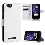 Haute qualité, très durable Coque Cuir pour Cloud Mobile Stratus C5 Coque Housse Etui Cover,Coque pour Cloud Mobile Stratus C5 Elite Coque Etui en Cuir PU pour téléphone Portable White