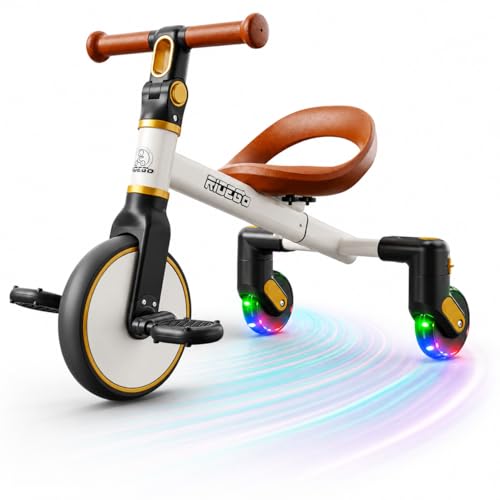 Ridego 3-in-1 Toddler Tricycle for 2-5 Years, Drift Trike wi