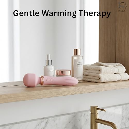 Image of KLEN Personal Massager Machine For Women Full Body Stress And Pain Relief Portable Silicone Waterproof Lightweight Handheld Cordless Automatic Vibration Device For Leg, Back, Neck