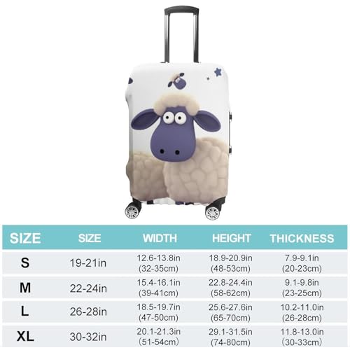 Sheep Luggage Cover Washable Elastic Suitcase Cover, Anti Scratch Personalized Suitcase Protectors, Fashion Baggage Covers For Travel2