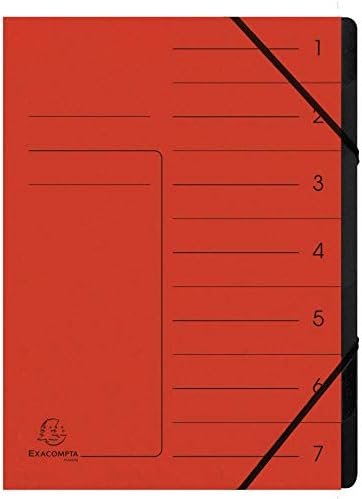 Exacompta Aquarel Sorteermap Harmonika 56560E A4 Gewafeld Karton Kleurenassortiment 24 B X 0 4 D X 32 H Cm Pak Van 8 P 1191769