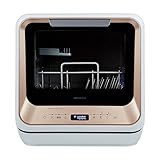 MEDION Mini Geschirrspüler (Tischgeschirrspüler, Spülmaschine, 2 Maßgedecke, funktioniert mit/ohne Wasseranschluss, 6 Reinigungsprogramme, für Babyflaschen, Startzeitvorwahl, freistehend, MD 37217)