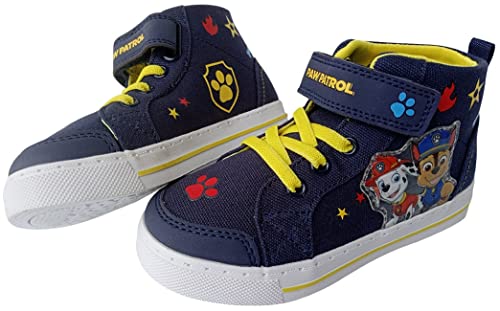 Nickeolodeon Boy's Paw Patrol Hi-Top Canvas Light Up Shoes (Navy/Yellow, Numeric_10)