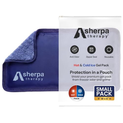 Image of Small Soft Ice Packs for Injuries Reusable - Hot and Cold Flexible Gel Ice Packs Reusable for Ankle, Hand, Wrist, Head Pain Relief - 6 inch x 11 inch - Blue