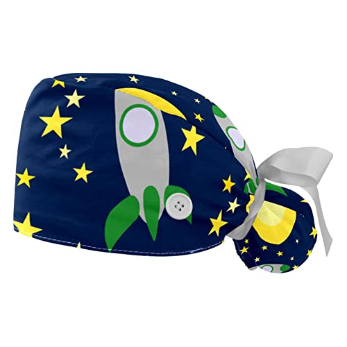 Chapeaux de travail ajustables JDEZ avec bandeau anti-transpiration motif espace