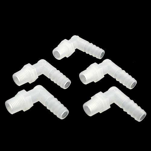 ZZHXSM 5pcs Hose Barb Fitting Elbow 3/8