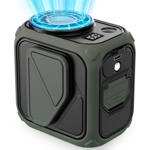 Ventilador de cintura con clip de gran flujo de aire vertical 3