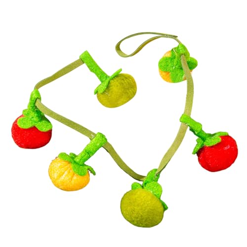 Generisch Juguete para gatos con hierba gatera, juguete de peluche con juguete para gatos de apartamento, figura de animal resistente a las mordeduras en forma de tomate para casa, jardín y viajes
