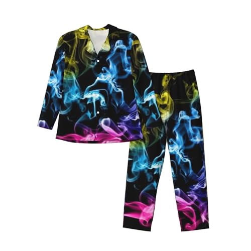 Tenue de voyage à la maison et pyjama long hommes imprimé
