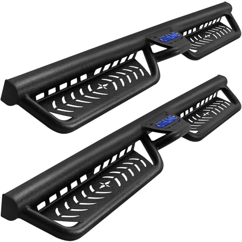 OTHOWE Running Boards Compatible with 2015-2026 Chevy Colorado/Gmc Canyon Crew Cab Two-Stair Design Heavy-Duty Side Steps Colorado Step Bars Rock Sliders Rail Nerf Bars Made with Carbon Steel.