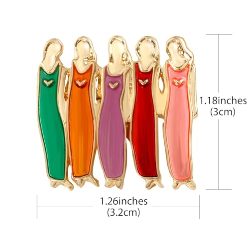 Image of 4Pcs Sister Flower Brooch Set - Elegant Alloy Brooches for Prom, Graduation, Party, Wedding - Sentimental Keepsake Gift for Sisters and Friends