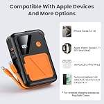 Magnetic Power Bank 10000mAh with 2 Cables & AC Wall Plug - Image 6