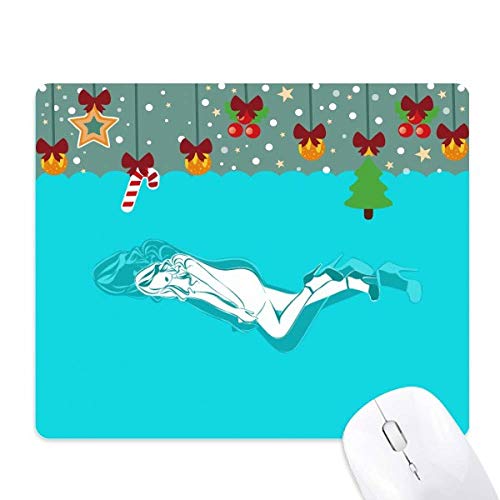 Tapis de souris en jeu bleu femme dodue parfait pour sublimer votre espace office