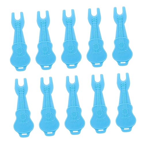 Abaodam Guitar String Lifters String Changing Supplies 10pcs Portable Guitar Tools Guitar Supplies Folk Guitar Bass Ukulele Sky-blue