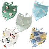 【Opciones de regalos para bebés】Los baberos para bebés están diseñados en colores naturales que son perfectos para bebés y niñas, lo que facilita la coordinación de la ropa y agrega diversión al atuendo de su bebé. Este juego de baberos para bebés viene con un lindo patrón impreso, que es un buen regalo para los nuevos padres.