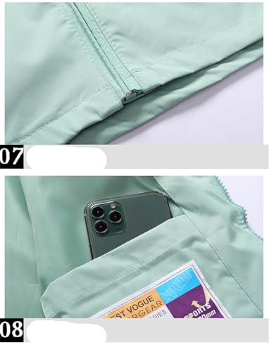 Veste coupe-vent imperméable pour randonnée et sorties nature - 6