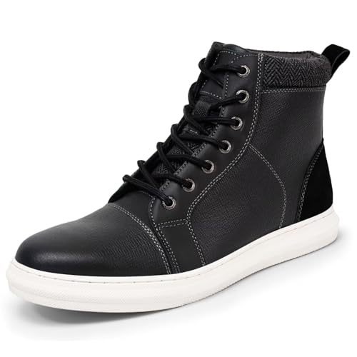 Image of Arkbird Casual Sneaker Boots, High-Top Sneakers Lace-up Leather Chukka Shoes for Men