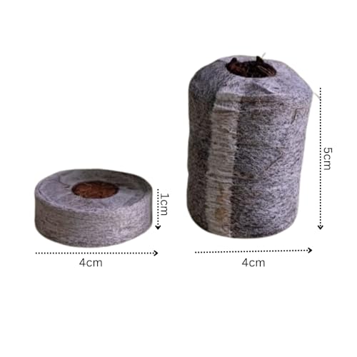 Image of Cocopeat Seed Germination Kit | Coir Coin for Gardening Seedling | Kit for Strong Root Growth |Size 4cmx1cm | Coco Peat Disc for Plants | Netted |Round (Pack of 10)