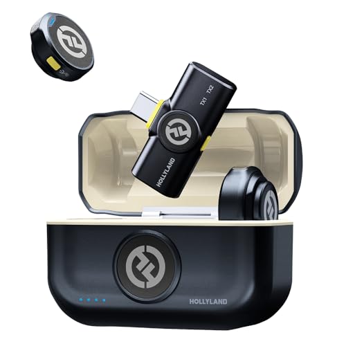 Sistema Microfone Duplo Hollyland Lark M2 Duo Wireless 2 Pessoas Conector USB-C