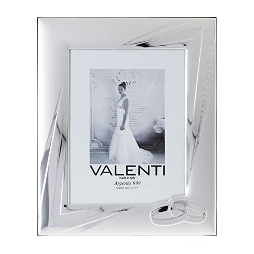Valenti&Co - Cornice Portafoto in Argento cm 18x24. Ideale Come Regalo...