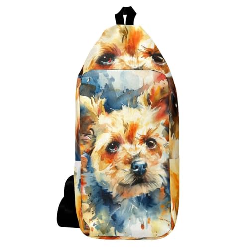 Sac à bandoulière Yorkshire mignon pour balades et loisirs urbains