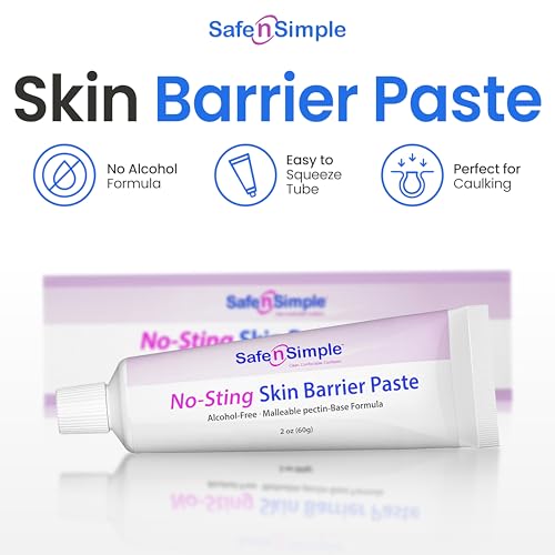 Image of Safe n' Simple Sting Free Stoma Paste - 2 oz - Protective Ostomy Skin Barrier Supplies - Sting And Alcohol Free Ostomy Skin Barrier Paste - Ostomy Skin Protectant Tube
