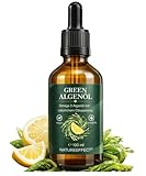 Algenöl (Zitrone) mit Omega 3 - Vegan & Hochdosiert - DHA, EPA & DPA - 100 ml in Braunglasflasche inkl. Pipette - Made in Germany
